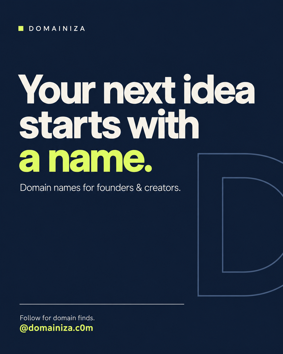 Domainiza visual identity